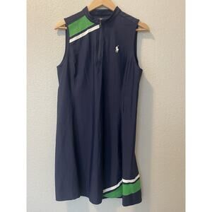 Polo Ralph Lauren Medium US Open Performance jersey dress Navy Blue $180